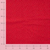 Cotton Poplin Foil Print - Dots, Red