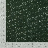 Cotton Poplin Foil Print - Dots, Army