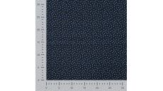 Cotton Poplin Foil Print - Dots, Navy
