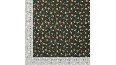 Cotton Poplin Foil Print - Ornaments, Army