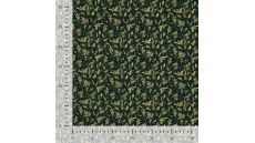 Cotton Poplin Foil Print - Holly Foil, Army