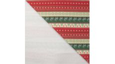 French Terry Print Brushed - Nordic Sweater, Red