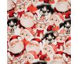 French Terry Digital Print - Christmas Family, Red