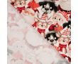French Terry Digital Print - Christmas Family, Red