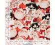 French Terry Digital Print - Christmas Family, Red