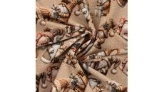 French Terry Digital Print - Christmas Gnomes, Sand