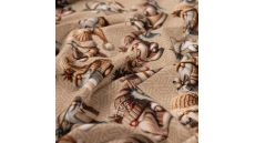 French Terry Digital Print - Christmas Gnomes, Sand