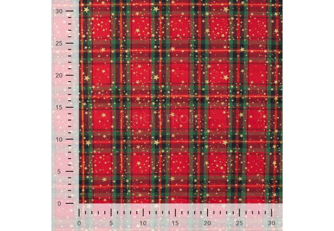 Y/D Foil Print - Foil Stars, Red
