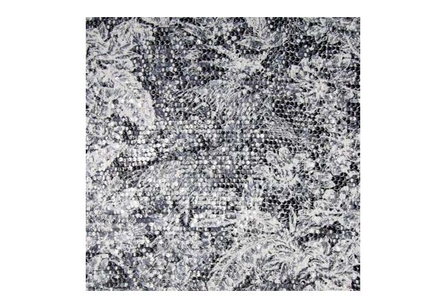 Lace Print Spangles - Black