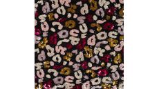 Sequins Animals - Leopard, Black