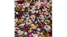 Sequins Animals - Leopard, Black