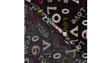 Sequins Love - Letters, Black