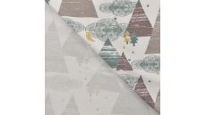 Cotton/EA Jersey Print - Forest Night, Taupe