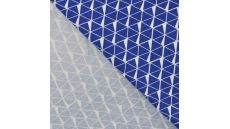 Cotton/EA Jersey Print - Diamond, Royal