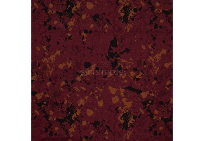 Cotton/EA Jersey Print - Grunge, Wine