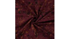 Cotton/EA Jersey Print - Grunge, Wine