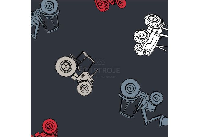 Cotton/EA Jersey Print - Navy