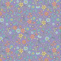 Cotton/EA Jersey - Violet Tulip Floral