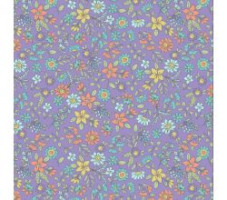 Cotton/EA Jersey - Violet Tulip Floral