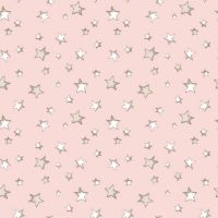 Cotton/EA Jersey - Stars, Rose
