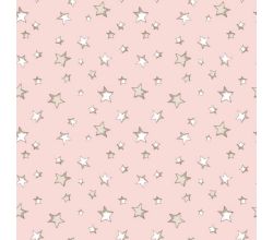 Cotton/EA Jersey - Stars, Rose