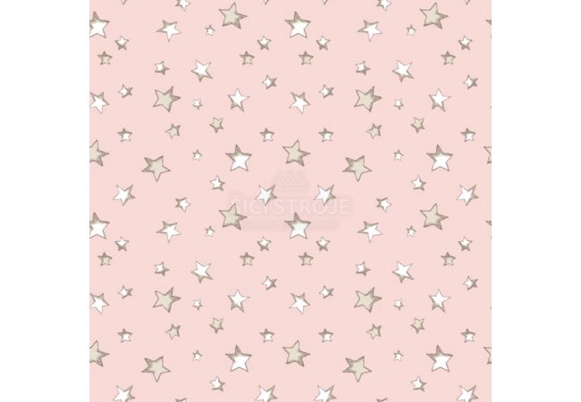 Cotton/EA Jersey - Stars, Rose