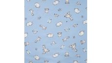 Cotton/EA Jersey - Baby Animals, Blue