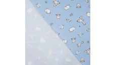 Cotton/EA Jersey - Baby Animals, Blue
