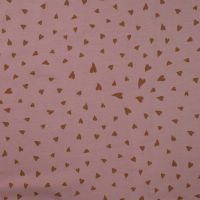 Cotton/EA Jersey - Hearts, Dusty Pink