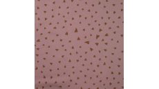 Cotton/EA Jersey - Hearts, Dusty Pink