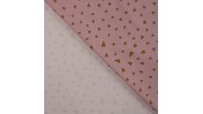 Cotton/EA Jersey - Hearts, Dusty Pink