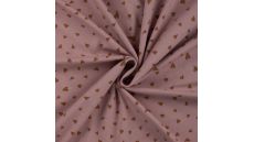 Cotton/EA Jersey - Hearts, Dusty Pink