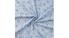 Cotton/EA Jersey Print - Party Animals, Baby Blue