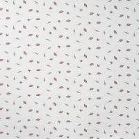 Cotton/EA Jersey Print - Leaves, Off White