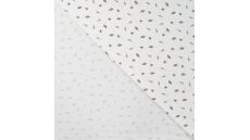 Cotton/EA Jersey Print - Leaves, Off White