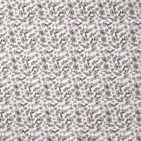 Cotton/EA Jersey Print - Flowers, Off White