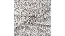 Cotton/EA Jersey Print - Flowers, Off White