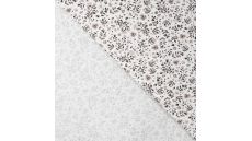 Cotton/EA Jersey Print - Stylish Flowers, Off White