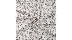 Cotton/EA Jersey Print - Stylish Flowers, Off White