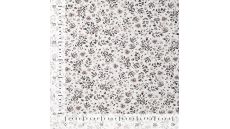 Cotton/EA Jersey Print - Stylish Flowers, Off White