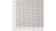 Cotton/EA Jersey Print - Small Flowers, Off White