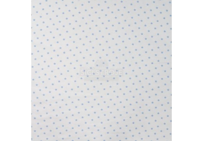 Cotton/EA Jersey Print - Stars, Blue