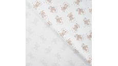 Cotton/EA Jersey Print - Rabbit Hearts, Off White
