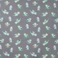 Cotton/EA Jersey Print - Water Colour Dinos