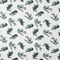 Cotton/EA Jersey Print - Croc, Ecru