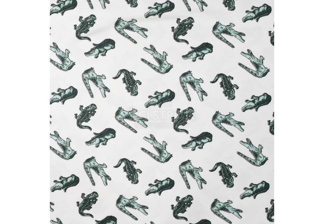 Cotton/EA Jersey Print - Croc, Ecru