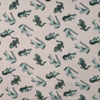 Cotton/EA Jersey Print - Croc, Sand
