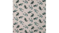 Cotton/EA Jersey Print - Croc, Sand