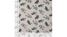 Cotton/EA Jersey Print - Croc, Sand