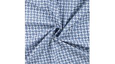 Cotton/EA Jersey Print - Geo Dots, Denim